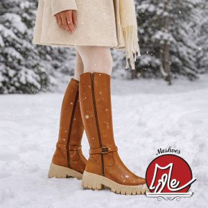 بوت سوارکاری زنانه Meshoes با کمربند شیک