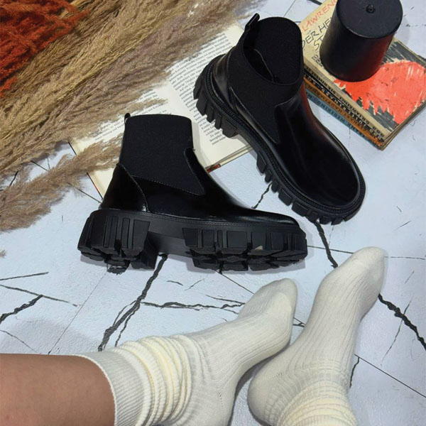 نیم بوت ساق کوتاه کش دار