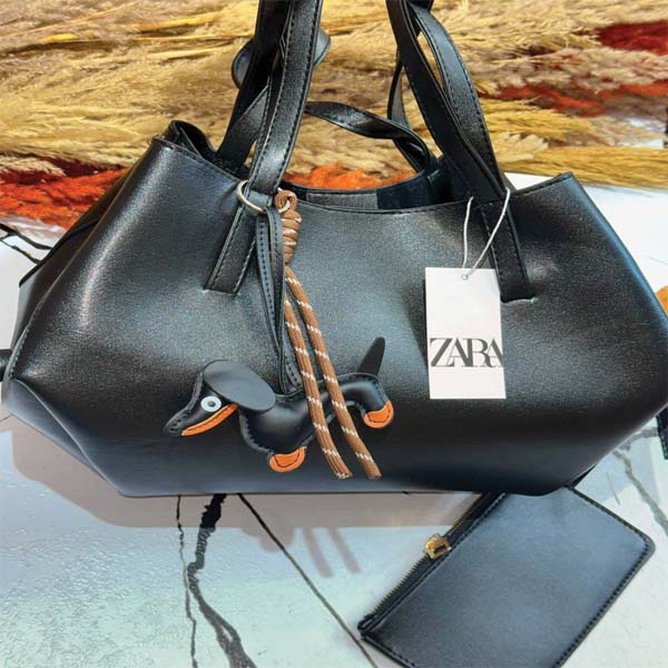 کیف زارا چرمی فانتزی مدل عروسک دار