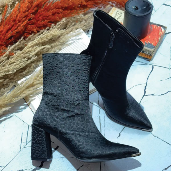 بوت پاشنه دار مجلسی زنانه مدل نوک تیز