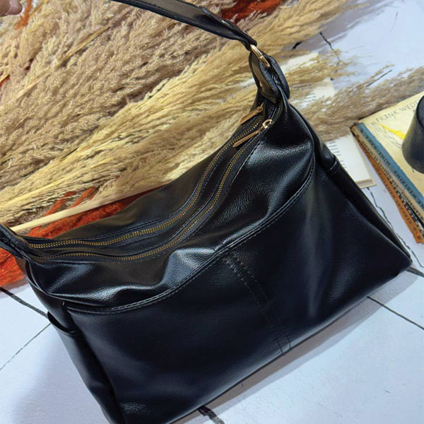 کیف چرمی مدل 2زیپ مگنتی زنانه