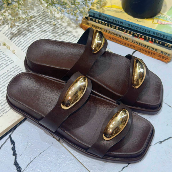 اسلیپر چرم زنانه مدل 2بند