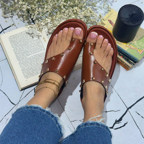 Pr 12577 Pi Women's Sandals اسلیپر زنانه مدل انگشتی پرچی