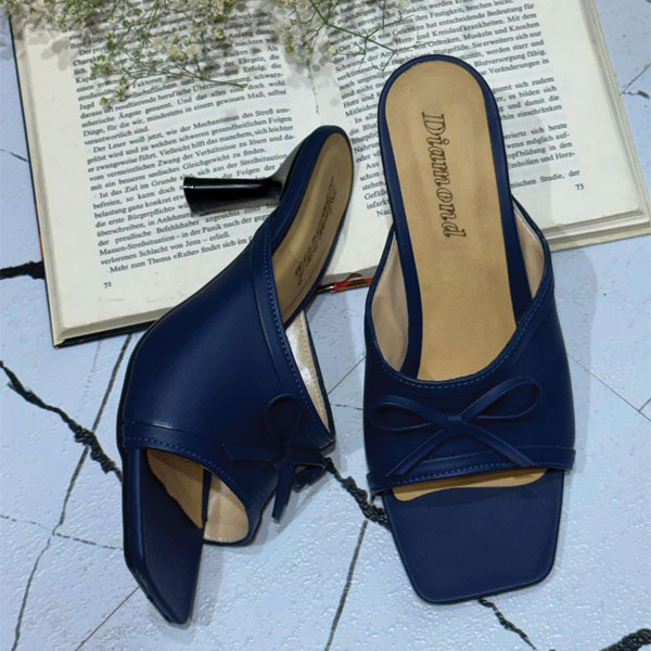 صندل پاشنه دار پاپیونی چرم