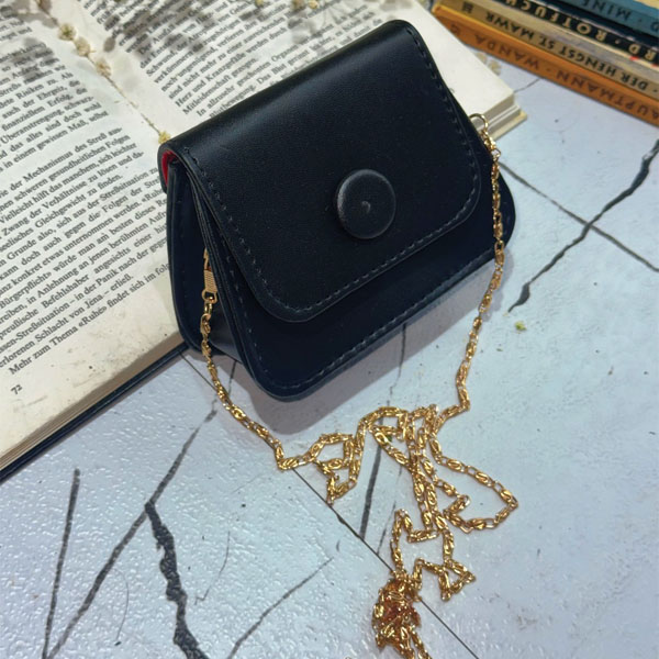 مینی بگ چرم زنانه بند زنجیری