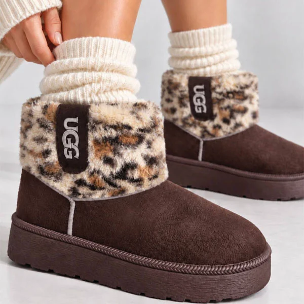 بوت UGG زنانه ساقدار پشمی لژدار